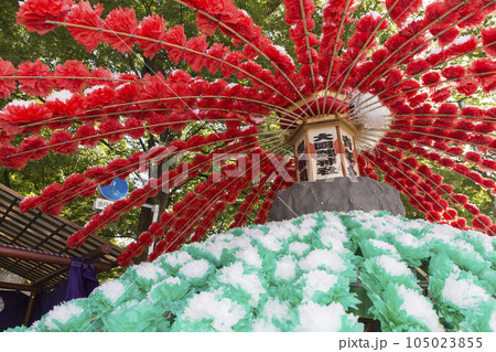 万燈大会　くらやみ祭　万燈　夏祭り　ハヤシ　太鼓　山車　万燈祭 105023855