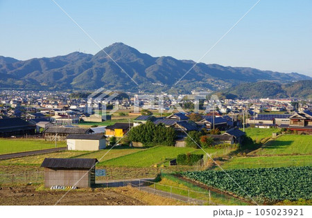 兵庫県淡路島　オニオンロードから先山方面を望む 105023921