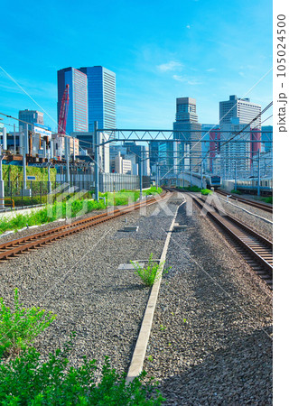 山手線新駅　高輪ゲートウェイ駅から田町方面の眺望 105024500