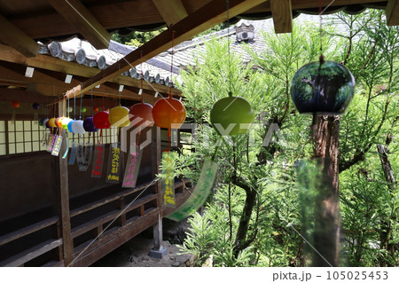 西教寺　滋賀県大津市　比叡山坂本駅　JR京都線　琵琶湖　琵琶湖線　風鈴祭　天台宗　風車　風鈴 105025453