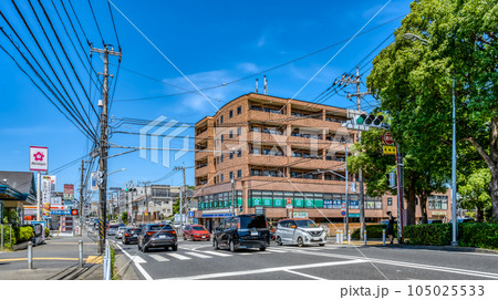 横浜市の都市風景 根岸公園駅 横浜市の都市風景 根岸公園駅 105025533