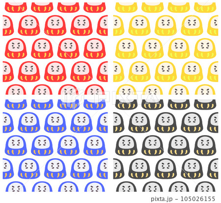 だるまのパターンセット 105026155