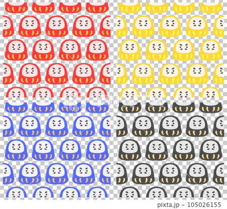 だるまのパターンセット 105026155