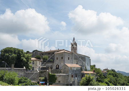 view of the ancient village of Fianona, Croatia. view of the ancient village of Fianona, Croatia. 105026331