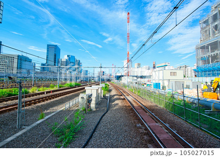 山手線新駅 高輪ゲートウェイ駅から品川方面の眺望 山手線新駅 高輪ゲートウェイ駅から品川方面の眺望 105027015
