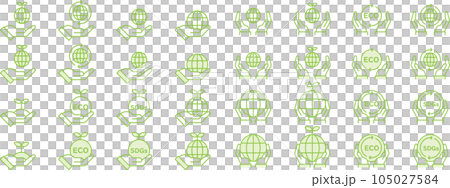 green icon set 105027584