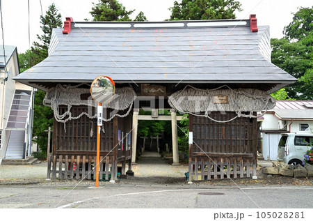 福島県会津若松市一箕町の一箕山八幡神社 福島県会津若松市一箕町の一箕山八幡神社 105028281