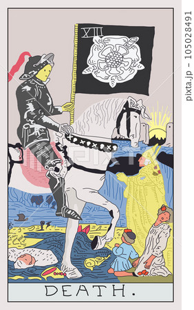 13_死神_タロットカードのイラスト素材 [105028491] - PIXTA
