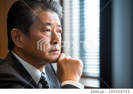 悩む社長、部長、マネージャー、リーダー 105028743