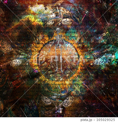 Skeleton and clocks 105029325