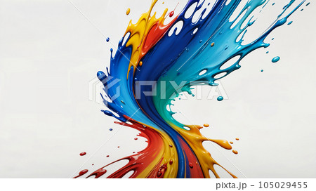 rainbow paint splash - concept design rainbow paint splash - concept design 105029455