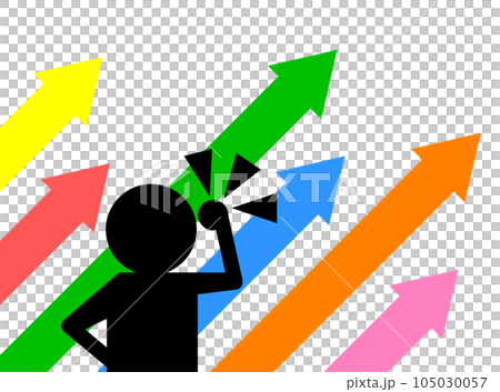 努力して成功した結果にガッツポーズをする人物イラスト 努力して成功した結果にガッツポーズをする人物イラスト 105030057
