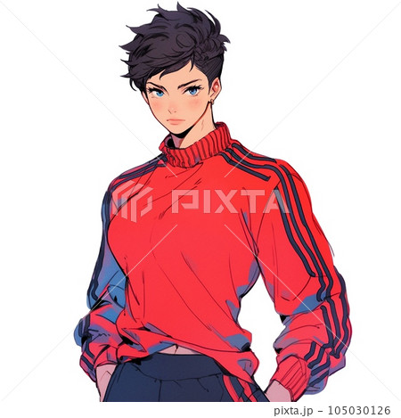 ボーイッシュな女の子 | boyish girl　Generative AI 105030126