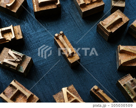Letterpress and specific Ukrainian letter as symbol of Ukrainian language. Letterpress and specific Ukrainian letter as symbol of Ukrainian language. 105030509