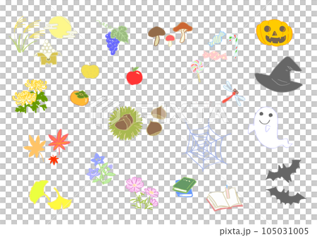 Autumn various icons 105031005