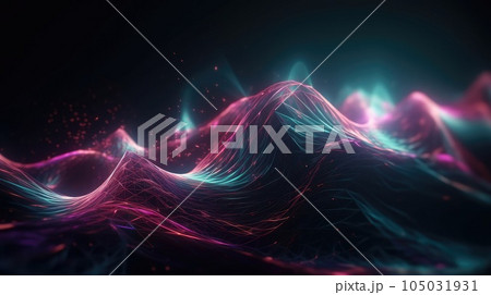 Neon color fluctuation. A series of optical...のイラスト素材 [105031931] - PIXTA