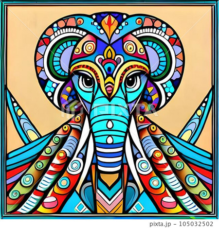 Colourful Indian cultural illustration Colourful Indian cultural illustration 105032502
