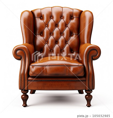 Modern armchair isolated. Illustration AI Generative 105032985