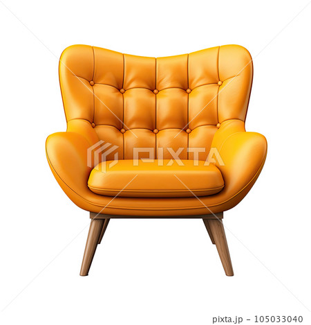 Modern armchair isolated. Illustration AI Generative 105033040