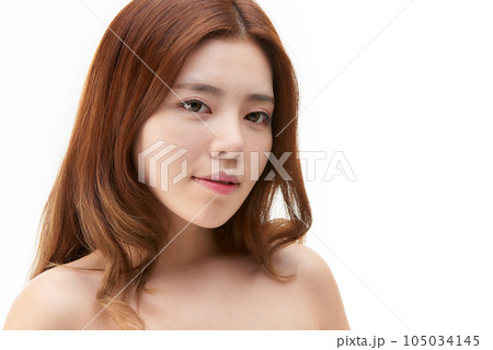 Beauty, a clean-skinned young woman Beauty, a clean-skinned young woman 105034145