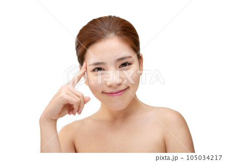 Beauty, a clean-skinned young woman Beauty, a clean-skinned young woman 105034217