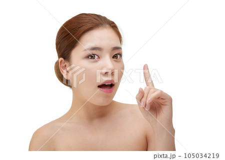 Beauty, a clean-skinned young woman Beauty, a clean-skinned young woman 105034219