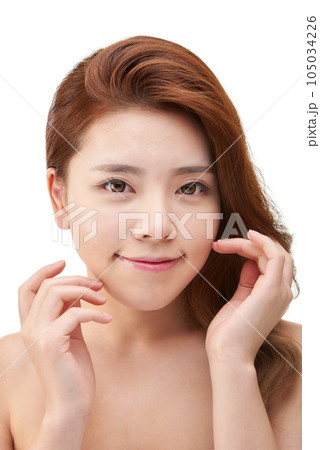 Beauty, a clean-skinned young woman Beauty, a clean-skinned young woman 105034226