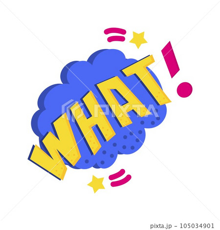What Bubble Icon Image. 105034901