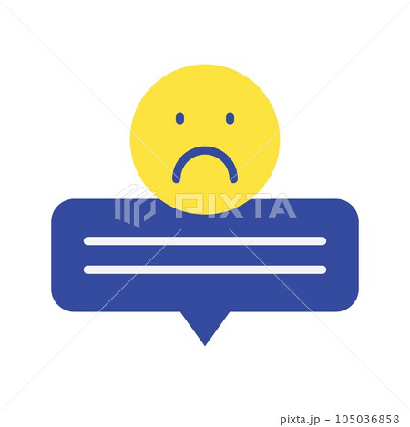 Sad Review Icon Image. Sad Review Icon Image. 105036858