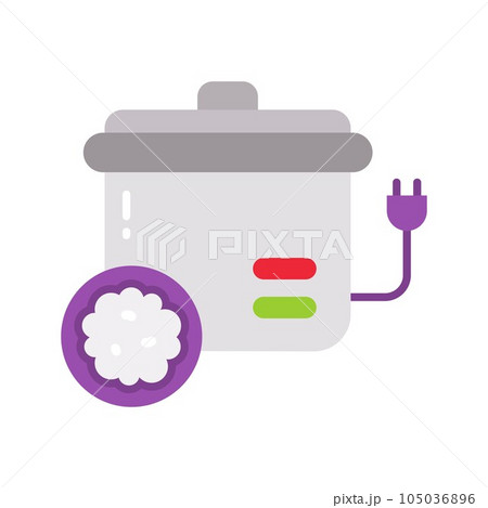 Rice Cooker Icon Image. 105036896