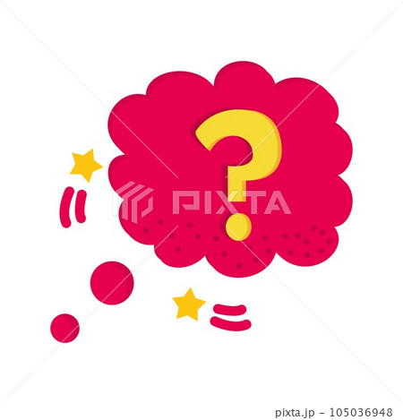 Question Mark Bubble Icon Image. Question Mark Bubble Icon Image. 105036948