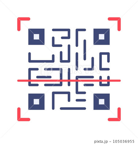 Qr Code Icon Image.のイラスト素材 [105036955] - PIXTA