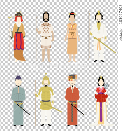 日本歷史人物插畫集古代版 105037408