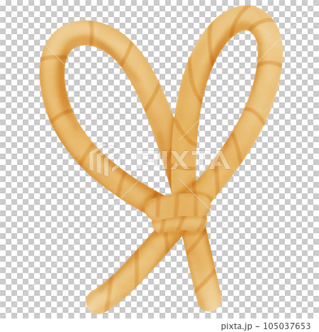 Drawing of brown rope isolated on transparent background for usage as an illustration and a decorative element Drawing of brown rope isolated on transparent background for usage as an illustration and a decorative element 105037653