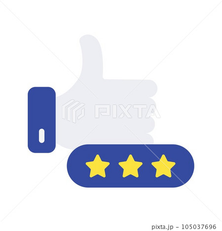 Positive Review Icon Image. Positive Review Icon Image. 105037696