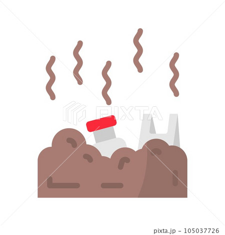 Plastic Pollution Icon Image. 105037726