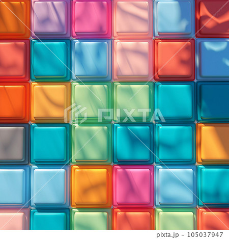 Colorful Air mattresses Abstract Background 105037947