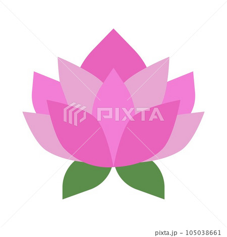 Lotus Flower Icon Image. 105038661