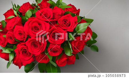 赤いバラの花束 記念日のイメージ 赤いバラの花束 記念日のイメージ 105038973