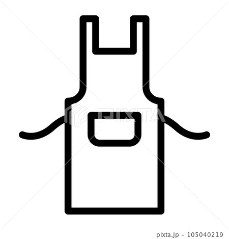 シンプルなエプロンのアイコン 105040219