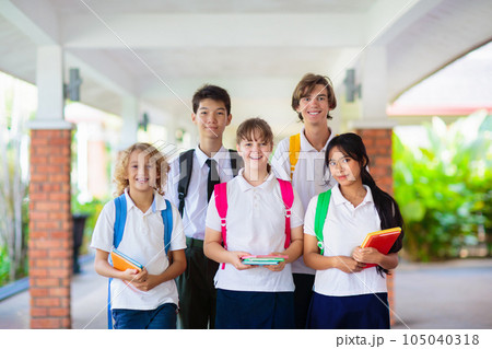 Kids back to school. Group of children. Kids back to school. Group of children. 105040318