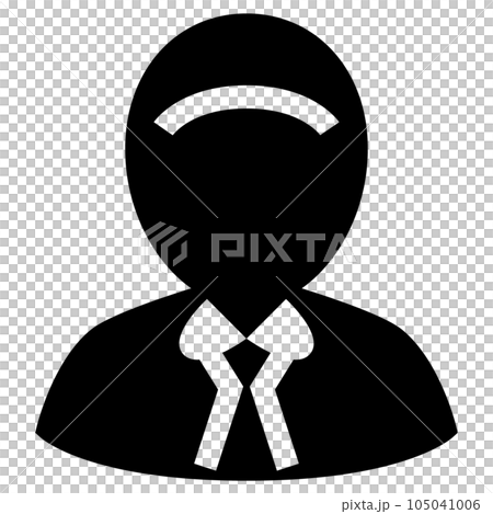 代表一個人的填充風格圖標，男性 105041006