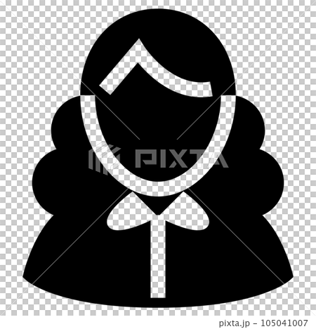 Filled style icons representing people, women 105041007