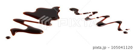 Balsamic vinegar isolated on white background with full depth of field. 105041120