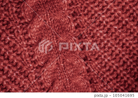 Handmade knit background with detail woven threads. Handmade knit background with detail woven threads. 105041695