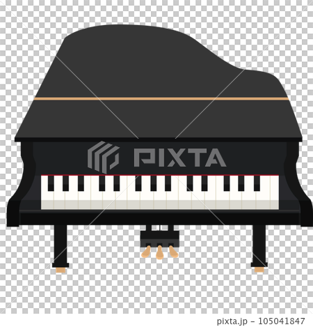 Piano illustration material vector Piano illustration material vector 105041847