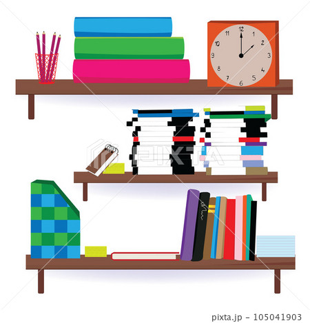 Bookshelf decoration for study group Bookshelf decoration for study group 105041903