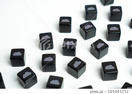 Internet cloud data storage. Cloud computing technology. Internet of things. Corporate ecosystem. 105043152