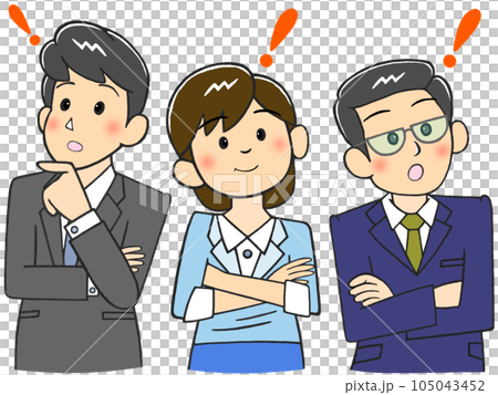 商務人士的表情_我明白了_想法！ 105043452