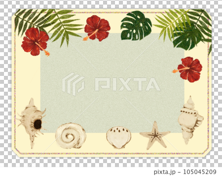 框架材質[雞蛋花、棕櫚樹、龜背竹]海留言卡 105045209